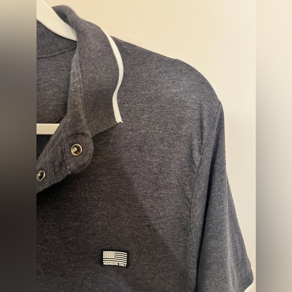 Member’s Only Gray Short Sleeve Polo, Sz XL - Picture 3 of 8